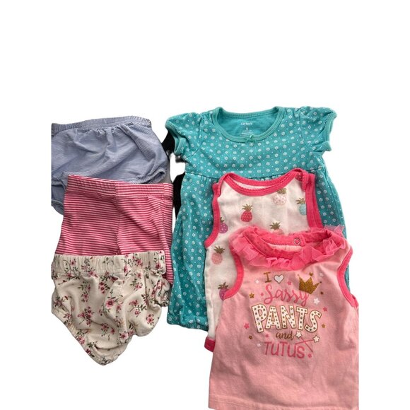 Baby Girls Assorted One piece & Shorts Bundle - Sizes 6M Cotton Blend 15 Piece - Picture 3 of 16